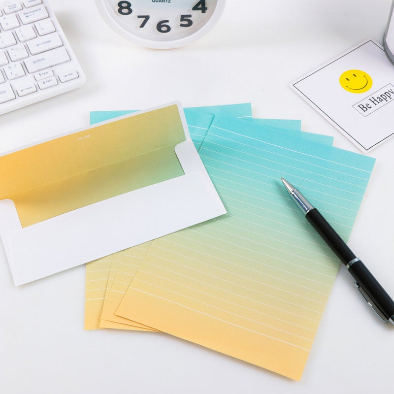 IMagicoo 48 Cute Colorful Writing Stationery Paper Letter Set with 24 Envelope & Label Seal Sticker - Image 3